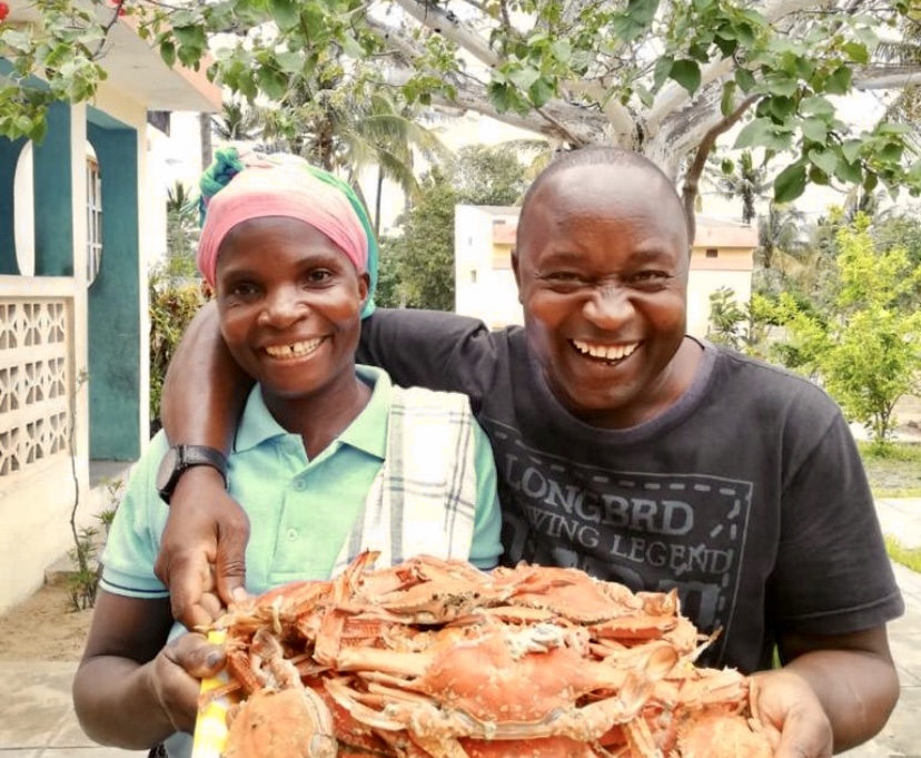 Delicious local seafood is prepared for you by the Mozambeat kitchen staff